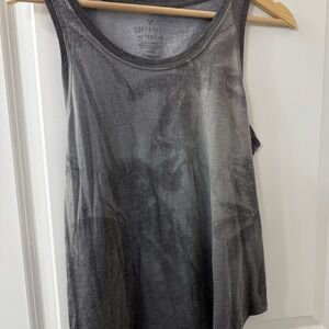 American Eagle Outfitters Relaxed Gray Tank Top